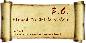 Pinczés Oktávián névjegykártya